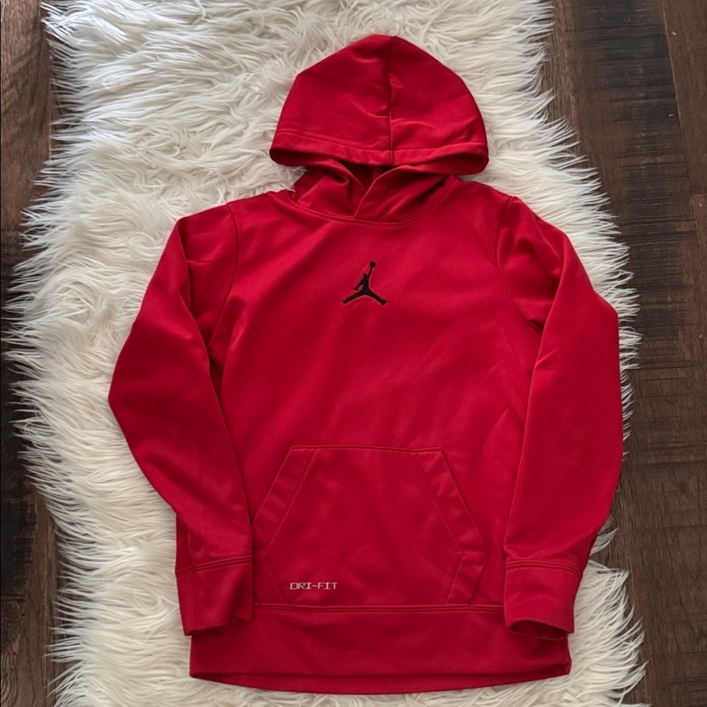 Jordan Red Fleece Hoodie